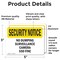 Signmission No Dumping Surveillance Camera $50 Fine OSHA Security Notice Sign, Vinyl Decal, 5in x 3.5in, 2PK OS-2PACK-SN-D-35-L-11494 - alternate 2